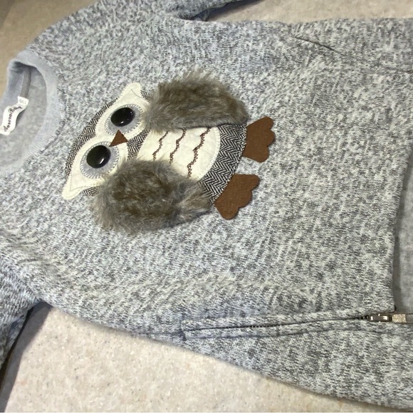 Gray Owl Sweater for Kids - Picture 2 of 6